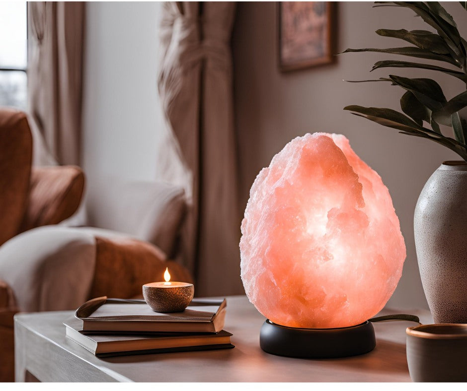 Healing Natural Salt Lamp (4–5KG) – Relieve Stress, Sleep Better, Live Calmer