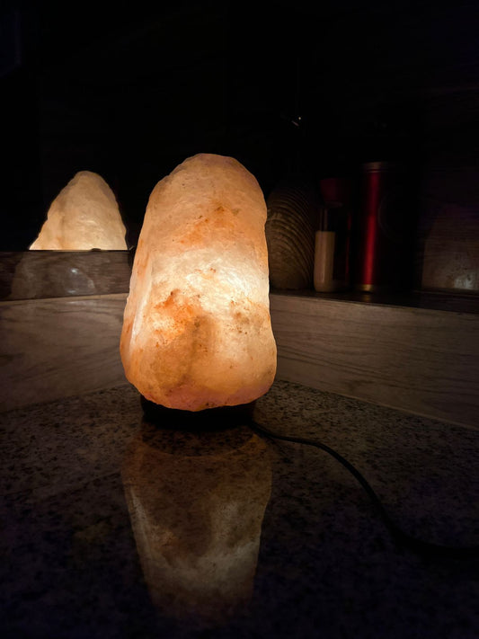 Natural Pink Himalayan Salt Lamp (8–10KG) – Ease Stress, Improve Sleep & Find Balance